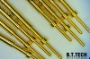 Automotive probe pin with gold plating