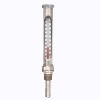 Metal bushing glass thermometer