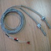 Pressure spring type thermocouple