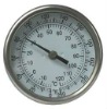 Stainless Steel Bottom connection bimetallic thermometer