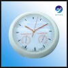 White TH-1 3in1 Wall Clock Barometer