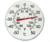 in/out door plastic bimetal thermometer